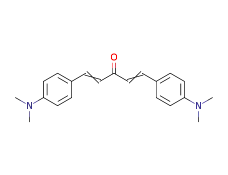 Molecular Structure of 6673-14-9 (1,5-BIS(4-DIMETHYLAMINOPHENYL)-1,4-PENTADIEN-3-ONE)