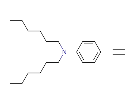 Molecular Structure of 406491-06-3 (Benzenamine, 4-ethynyl-N,N-dihexyl-)