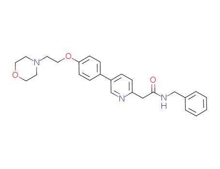 5-[4-[2-(4-Morpholinyl)ethoxy]phenyl]-N-(phenylmethyl)-2-pyridineacetamide