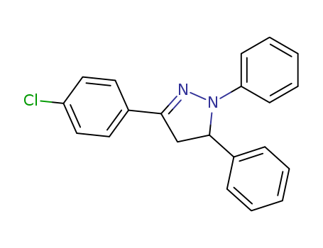 1H-Pyrazole,3-(4-chlorophenyl)-4,5-dihydro-1,5-diphenyl- cas  10180-02-6