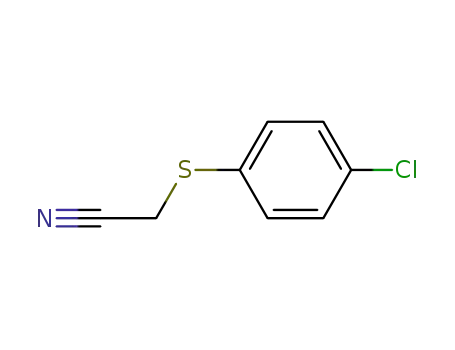Molecular Structure of 18527-19-0 ((4-CHLOROPHENYLTHIO)ACETONITRILE)