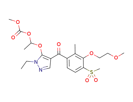 1-(1-ethyl-4-(3-(2-methoxyethoxy)-2-methyl-4-(methylsulfonyl)benzoyl)-1H-pyrazol-5-yloxy)ethyl methyl carbonate