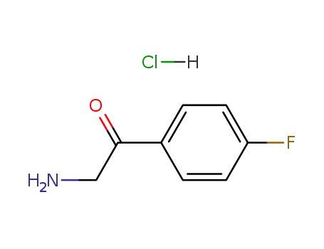 Molecular Structure of 456-00-8 (2-AMINO-4'-FLUOROACETOPHENONE HYDROCHLORIDE)
