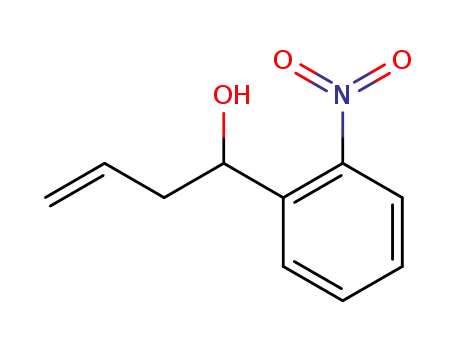 Molecular Structure of 125715-24-4 (Benzenemethanol, 2-nitro-a-2-propenyl-)
