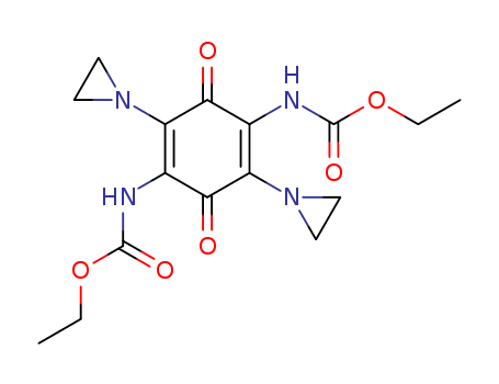 Carbamic acid,N,N'-[2,5-bis(1-aziridinyl)-3,6-dioxo-1,4-cyclohexadiene-1,4-diyl]bis-,C,C'-diethyl ester