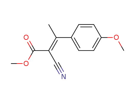 Molecular Structure of 27149-59-3 (methyl 2-cyano-3-(4-methoxyphenyl)-2-butenoate)