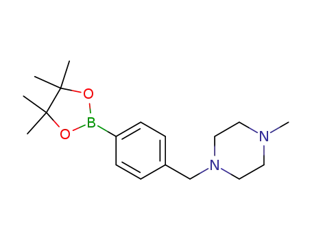 Molecular Structure of 938043-30-2 (4-(4-Methyl-1-piperazinylmethyl)benzeneboronic acid pinacol ester, 95%)