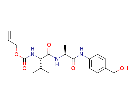 allyl ((S)-1-(((S)-1-((4-(hydroxymethyl)phenyl)amino)-1- oxopropan-2-yl)amino)-3-methyl-1-oxobutan-2-yl)carbamate