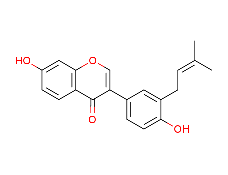 7-hydroxy-3-[4-hydroxy-3-(3-methylbut-2-enyl)phenyl]chromen-4-one