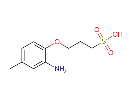 Molecular Structure of 79392-40-8 (3-(2-amino-4-methylphenoxy)propanesulphonic acid)