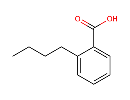 Molecular Structure of 54887-23-9 (Benzoic acid, 2-butyl-)