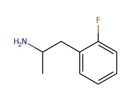 Molecular Structure of 1716-60-5 (1-(2-FLUOROPHENYL)PROPAN-2-AMINE)