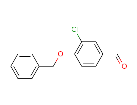 Molecular Structure of 66422-84-2 (4-(BENZYLOXY)-3-CHLOROBENZALDEHYDE)