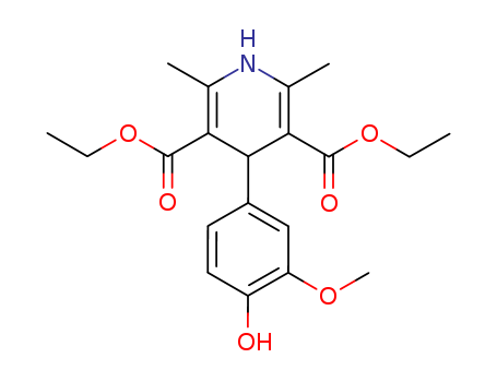 diethyl 4-(4-hydroxy-3-methoxyphenyl)-2,6-dimethyl-1,4-dihydropyridine-3,5-dicarboxylate