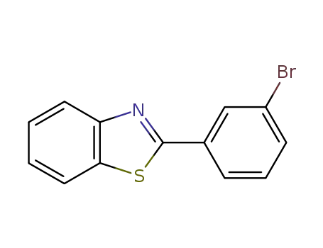Molecular Structure of 19654-14-9 (2-(3-BROMOPHENYL)BENZO[D]THIAZOLE)