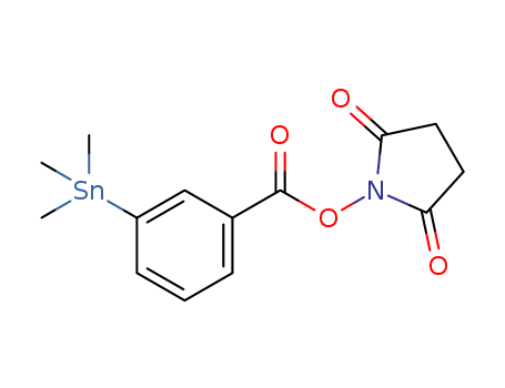 Benzoic acid,3-(trimethylstannyl)-, 2,5-dioxo-1-pyrrolidinyl ester