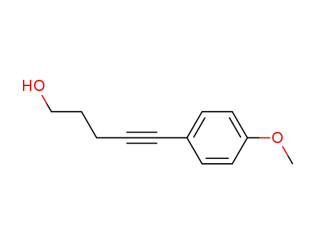 Molecular Structure of 154477-03-9 (5-(4'-methoxyphenyl)-4-pentyn-1-ol)
