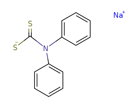 Molecular Structure of 2801-05-0 (Carbamodithioic acid, diphenyl-, sodium salt)