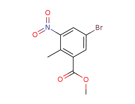 Molecular Structure of 220514-28-3 (5-BROMO-2-METHYL-3-NITROPHENYL METHYLCARBOXYLATE)
