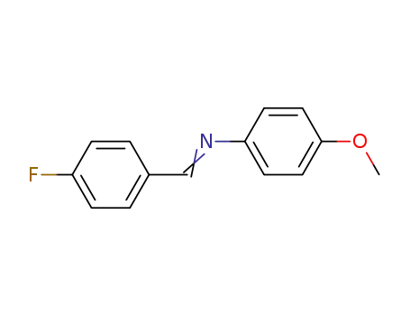 Molecular Structure of 39769-08-9 (4-METHOXY-N-(4-FLUOROBENZYLIDENE)ANILIN&)