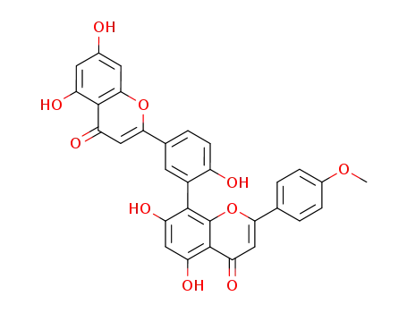Molecular Structure of 22136-74-9 (podocarpusflavone A)