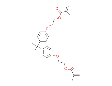 Molecular Structure of 24448-20-2 (BISPHENOL A ETHOXYLATE DIMETHACRYLATE)