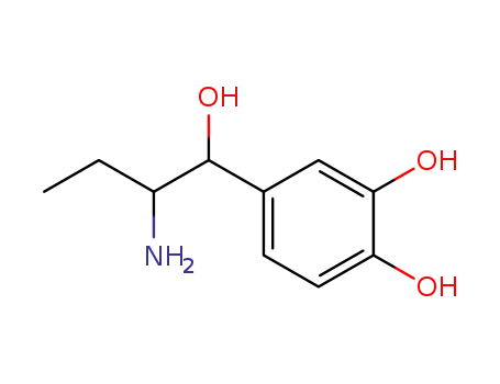 Molecular Structure of 536-24-3 (2-Amino-1-(3,4-dihydroxyphenyl)-1-butanol)