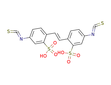 Molecular Structure of 53005-05-3 (4,4'-DIISOTHIOCYANATOSTILBENE-2,2'-DISULFONIC ACID)
