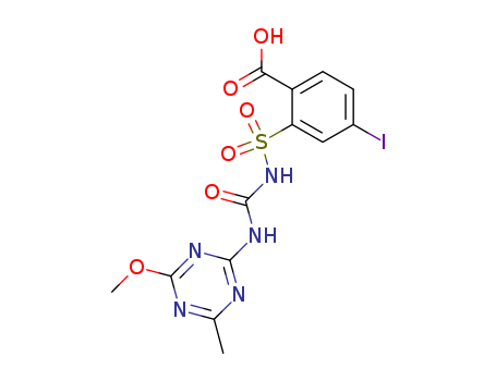 Benzoic acid,4-iodo-2-[[[[(4-methoxy-6-methyl-1,3,5-triazin-2-yl)amino]carbonyl]amino]sulfonyl]-