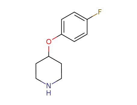 Molecular Structure of 3413-28-3 (4-(4-FLUOROPHENOXY)PIPERIDINE)
