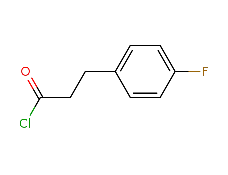 Molecular Structure of 772-70-3 (Benzenepropanoyl chloride, 4-fluoro-)