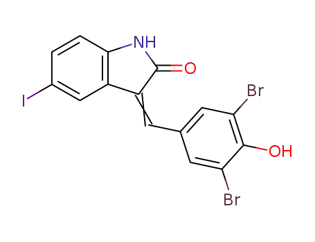 5-Iodo-3-[(3,5-dibromo-4-hydroxyphenyl)methylene]-2-indolinone
