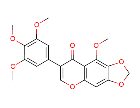 9-methoxy-7-(3,4,5-trimethoxyphenyl)-[1,3]dioxolo[4,5-g]chromen-8-one