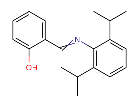 Molecular Structure of 187605-57-8 (Phenol, 2-[[[2,6-bis(1-methylethyl)phenyl]imino]methyl]-)