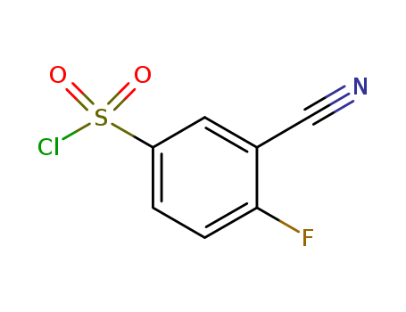 3-Cyano-4-fluorobenzenesulphonyl chloride