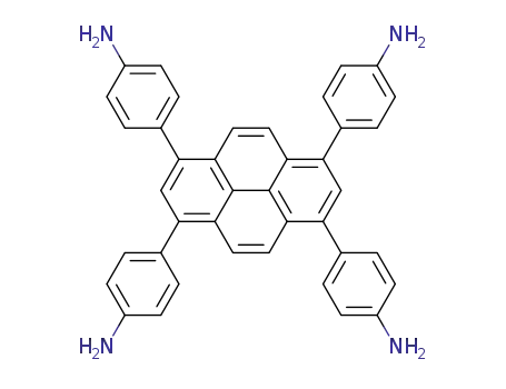 Molecular Structure of 1610471-69-6 (4,4',4'',4'''-(pyrene-1,3,6,8-tetrayl)tetraaniline)