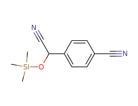 Molecular Structure of 73183-24-1 (2-(4-cyanophenyl)-2-(trimethylsilyloxy)acetonitrile)