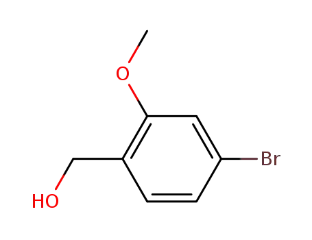 Molecular Structure of 17102-63-5 (4-BROMO-2-METHOXYBENZYL ALCOHOL  97)