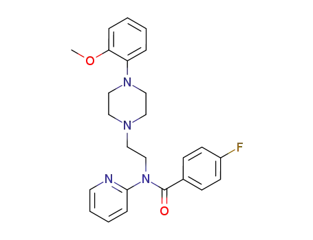 Molecular Structure of 155204-26-5 (4-FLUORO-N-[2-[4-(2-METHOXYPHENYL)PIPERAZIN-1-YL]ETHYL]-N-PYRIDIN-2-YLBENZAMIDE)