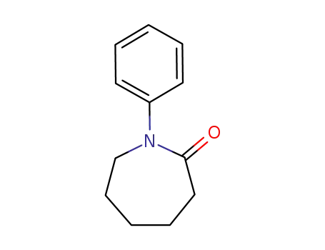 Molecular Structure of 19858-02-7 (2H-Azepin-2-one, hexahydro-1-phenyl-)