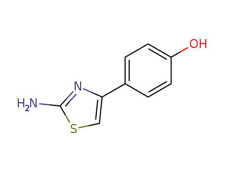 Molecular Structure of 57634-55-6 (4-(2-AMINO-THIAZOL-4-YL)-PHENOL)