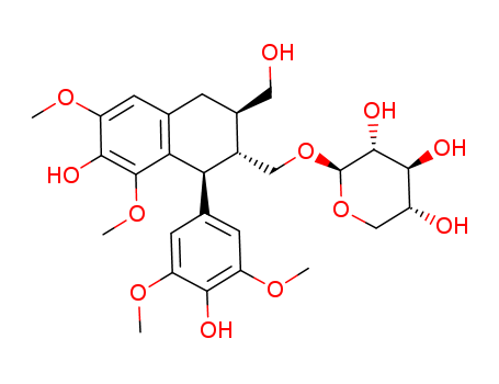 [[(1S)-1α-(3,5-Dimethoxy-4-hydroxyphenyl)-3α-(hydroxymethyl)-6,8-dimethoxy-7-hydroxytetralin-2β-yl]methyl]β-D-xylopyranoside