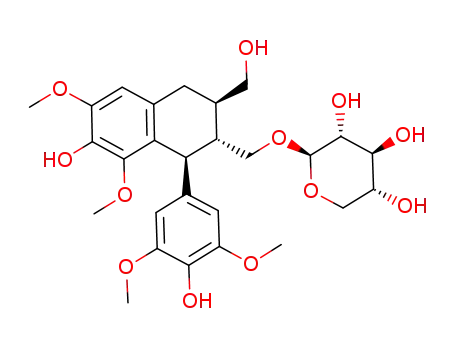 (2R,3R,4S,5R)-2-[[(1S,2R,3R)-7-hydroxy-1-(4-hydroxy-3,5-dimethoxyphenyl)-3-(hydroxymethyl)-6,8-dimethoxy-1,2,3,4-tetrahydronaphthalen-2-yl]methoxy]oxane-3,4,5-triol
