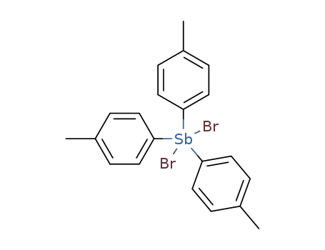 Molecular Structure of 60043-16-5 (tri(p-tolyl)antimony dibromide)