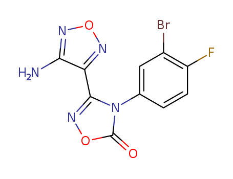 3-(4-Amino-1,2,5-oxadiazol-3-yl)-4-(3-bromo-4-fluorophenyl)-1,2,4-oxadiazol-5(4H)-one