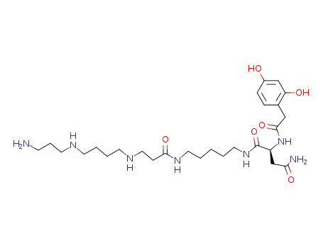 Butanediamide, N1-[5-[[3-[[4-[(3-aminopropyl)amino]butyl]amino]-1-oxopropyl]amino]pentyl]-2-[2-[(2,4-dihydroxyphenyl)acetyl]amino]-, (2S)-