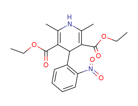 diethyl 2,6-dimethyl-4-(2-nitrophenyl)-1,4-dihydropyridine-3,5-dicarboxylate cas  21829-26-5