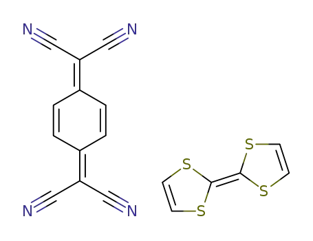 Molecular Structure of 40210-84-2 (TETRATHIAFULVALENE 7 7 8 8-TETRACYANO-)