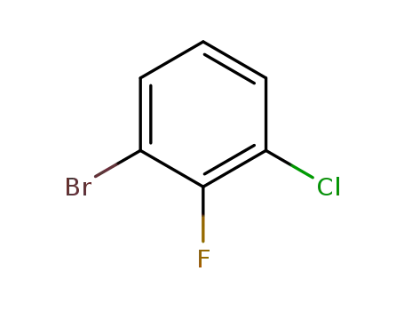 Molecular Structure of 144584-65-6 (1-BROMO-3-CHLORO-2-FLUOROBENZENE)
