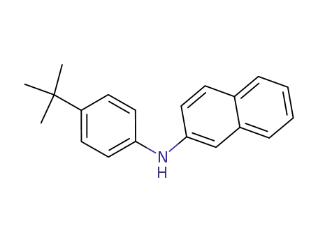Molecular Structure of 1875-67-8 (N-(4-tert-Butylphenyl)-2-naphthylamine)